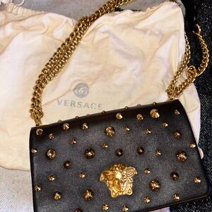 Versace Black and Gold Women's Bag
